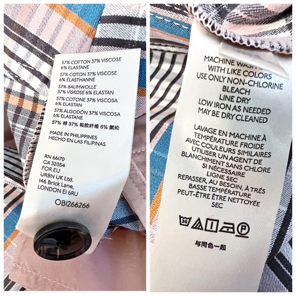 Anthropologie Maeve Jacquie Slim Trouser {Blue Motif} pants sz. 4. Nwot - Picture 14 of 15